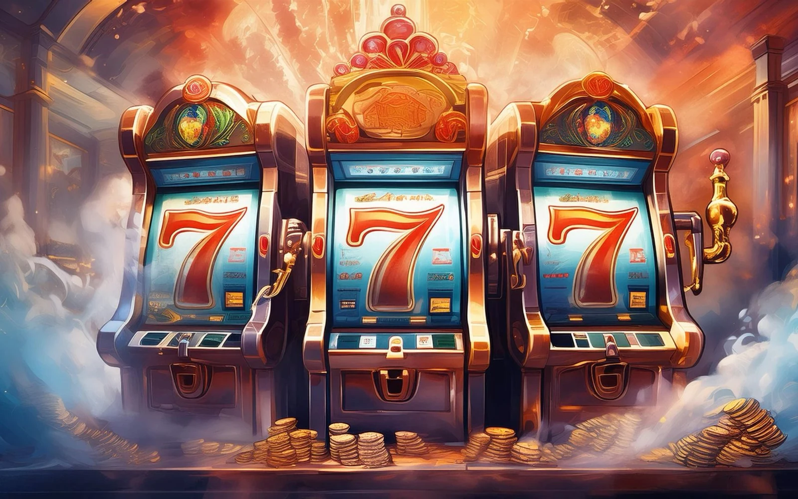 Antarmuka slot mobile RP4 pada layar ponsel dengan reel dan panel informasi